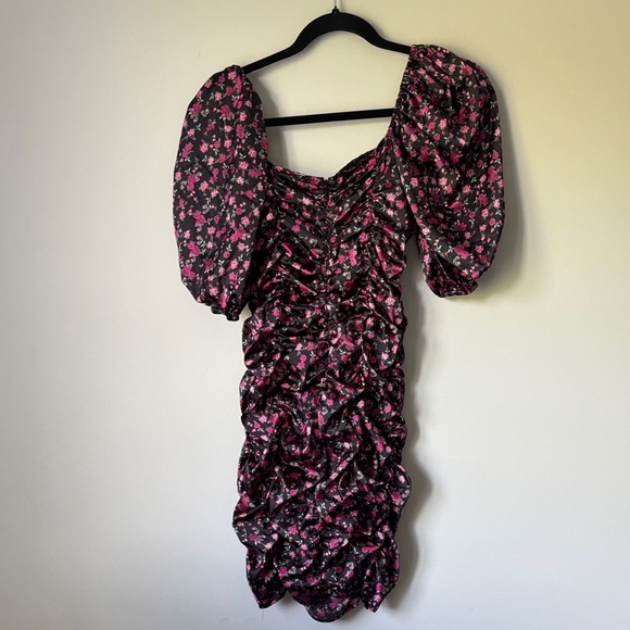 For love and lemon ❤️🍋 Floral Black and Pink Women's Dress size Medium - Picture 8 of 9